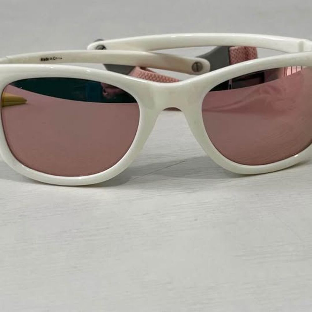Cocosand Baby Polarized Sunglasses w/ Strap, Case & Box – White/Pink
